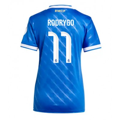 Ženski Nogometni dresi Real Madrid Rodrygo Goes #11 Tretji 2025-26 Kratek Rokav Ženski Nogometni dresi Real Madrid Rodrygo Goes #11 Tretji 2025-26 Kratek Rokav